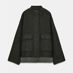 ZW COLLECTION WOOL BLEND TEXTURED JACKET